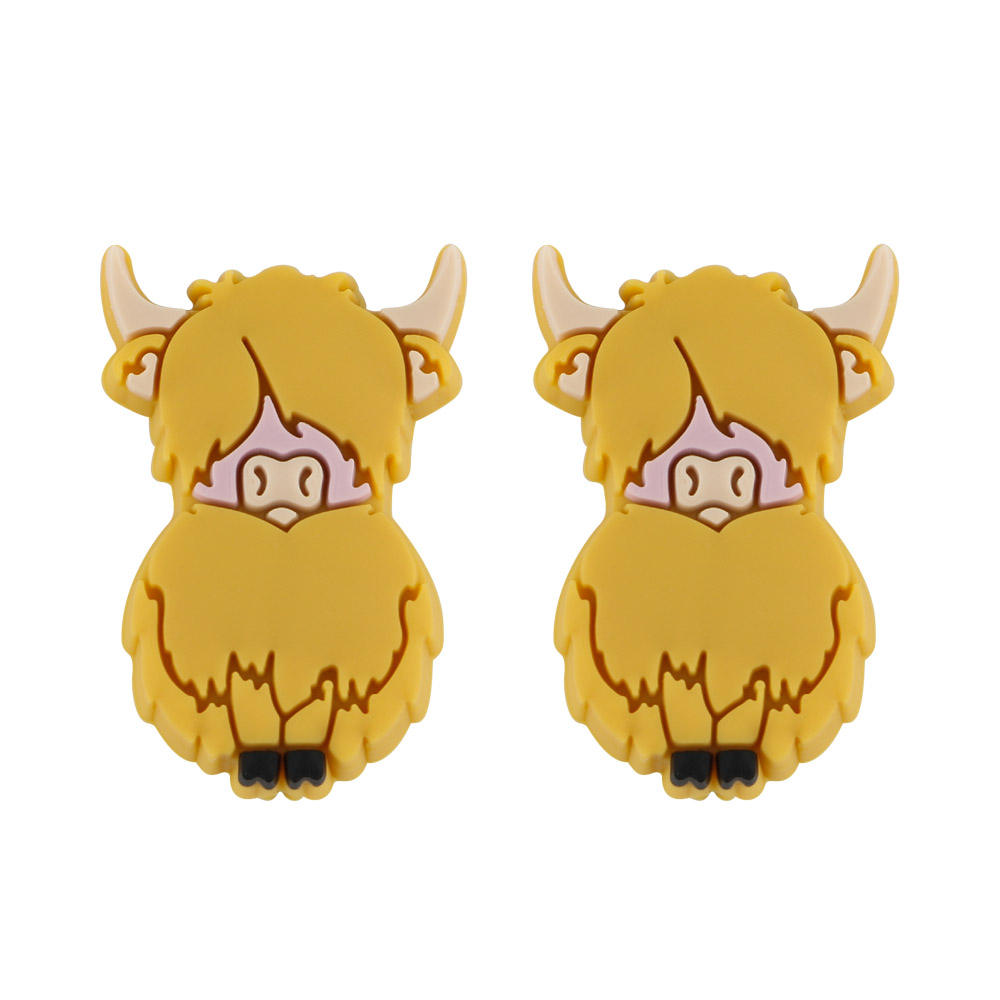 Yak Focal bead Mustard SA161