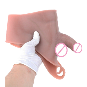 Pantalones con dildo de silicona de 10.5cm de entrepierna abierta, pantalones con pene integrado, estimulación del punto G, juguetes sexuales para mujeres y transgénero (mujer a hombre) - Product Image 4