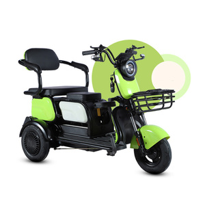 Triciclo Eléctrico Naranja para Adultos, Scooter de 3 Ruedas con Asiento, Cesta, Respaldo y Reposabrazos, 150x65x95cm - Product Image 5