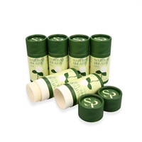Tube de baume à lèvres push up biodégradable personnalisé contenants en tube de papier d'emballage en bâton de baume solaire