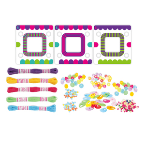 Kit de fabrication de bracelets d'amitié DIY Fashion Star avec perles colorées et breloques tissées, ensemble de bijoux pour filles, cadeau créatif pour le jeu - Product Image 2