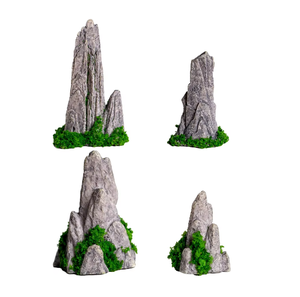 Roccioso creativo retrò in miniatura fai da te in resina artigianato piccoli ornamenti per <span class=keywords><strong>il</strong></span> modello paesaggistico del villaggio acquatico di Jiangnan - Product Image 1