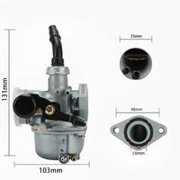 Carburateur universel de haute qualité PBRabbit pour compartiment moteur de moto, construction en acier et aluminium, garantie 1 an