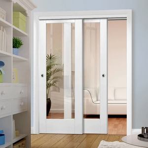 Porte <span class=keywords><strong>coulissante</strong></span> en bois à encastrer pour hôtel, appartement, intérieur de maison dorée, autres portes - Product Image 4