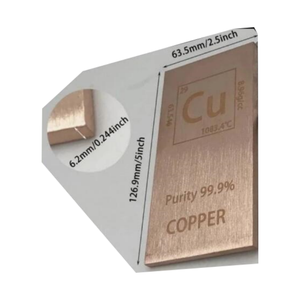 Barre d'investissement en cuivre pur <span class=keywords><strong>999</strong></span>, lingot de cuivre pour collection et cadeau - Product Image 5