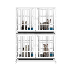 <span class=keywords><strong>Cage</strong></span> en fil métallique à superposer, <span class=keywords><strong>Cage</strong></span> de luxe modulable, présentoir à mailles, magasins pour animaux de compagnie, <span class=keywords><strong>Cage</strong></span> pour élevage de chats - Product Image 3