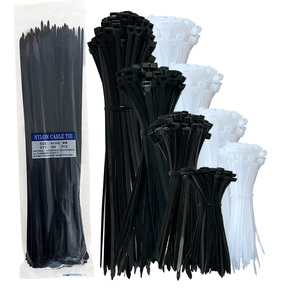 2.5*100 4*300mm 5*250mm 6 inc Plastic PA66 soft Zip Tie Strap Multi color self-locking Black Rubber Nylon Cable Tie