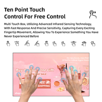 Kiosque numérique vertical LCD sur pied, lecteur publicitaire ultra-fin, écran tactile Android, totem pour aéroport