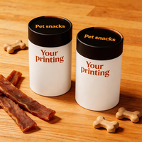 Kartonnen cilinderverpakking voor huisdierenvoer, ecologisch, voedselveilig, met opdrukbaar logo, geschikt voor cadeauverpakkingen