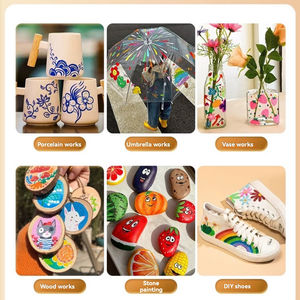 <span class=keywords><strong>Pebeo</strong></span> Marqueurs de peinture acrylique professionnels, ensemble de 12/24/36/48 couleurs opaques PLA pour roche, céramique, métal, toile, artistes français - Product Image 4