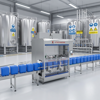 Machine de remplissage de pâte lubrifiante linéaire servo-automatique 10L-20L pour liquides visqueux, ligne de production avec prix compétitif