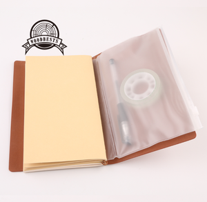 Hot-sale Factory Soft <strong>Cover</strong> Leather Traveler <strong>Notebook</strong> with Assorted Inner <strong>Page</strong> PU Notepad Journal with Horizontal Band - Product Image 5