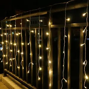 Guirnalda de luces de Navidad, cortina de luz LED de 3 metros de largo para decoración de jardín y escenario al aire libre, gran oferta