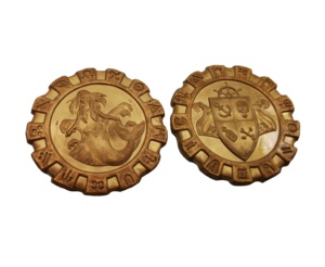 Moneda <span class=keywords><strong>3D</strong></span> con símbolo de dragón personalizado, monedas de recuerdo de metal plateado - Product Image 2