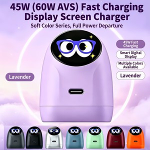 ที่ชาร์จ Spart <span class=keywords><strong>Big</strong></span> Eye 45W (60W AVS) ชาร์จเร็ว พร้อมหน้าจอแสดงผล สำหรับ <span class=keywords><strong>iPhone</strong></span> 18 และโทรศัพท์ที่ใช้พอร์ต Type-<span class=keywords><strong>C</strong></span> - Product Image 6