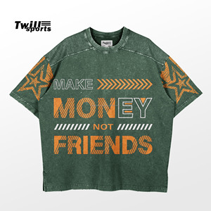 T-shirt à col rond pour hommes en coton de haute qualité à séchage rapide à manches courtes avec motif imprimé pour le tissu tricoté d'été - Product Image 4