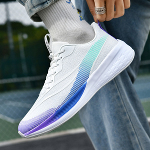 Zapatillas deportivas personalizadas para hombre, zapatillas deportivas informales de malla con perspectiva a la moda con logotipo - Product Image 6