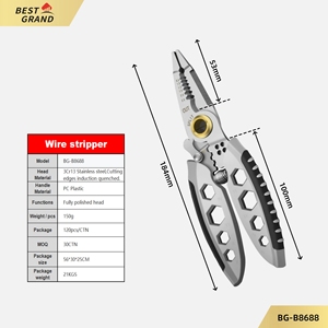 <span class=keywords><strong>Pince</strong></span> à <span class=keywords><strong>sertir</strong></span> <span class=keywords><strong>universelle</strong></span> multifonctionnelle pour le bricolage en fil d'acier Outils spéciaux pour les électriciens métriques Poignée personnalisable OEM - Product Image 3