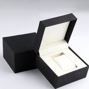 Wholesale Luxury Black Leather <b>Watch</b> <b>Box</b> with Custom Logo Square OEM ODM Luxury Jewelry Packaging <b>Box</b> - Product Image 3