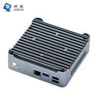 OEM ODM Intel X86 J1900 J4125 4 LAN RJ45 VGA Pfsense Firewall PC Server Tanpa Kipas Mini PC