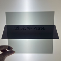 Feuille de polycarbonate diffuseur noir 0,5 mm, transmission 3 % pour fenêtres infrarouges
