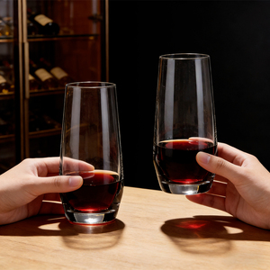 <span class=keywords><strong>Verre</strong></span> à cocktail <span class=keywords><strong>sans</strong></span> <span class=keywords><strong>pied</strong></span> étincelant avec logo personnalisé, en cristal, design moderne pour les fêtes - Product Image 4