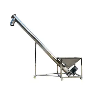 flexible screw feeder auger conveyor suppliers stainless steel screw auger conveyer screw auger with weigh