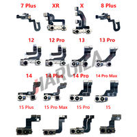 Caméra frontale flexible d'origine pour iPhone 15 14 Plus 13 12 Mini 11 Pro X XR XS Max 8 7 6 6S Plus Remplacement de la caméra frontale