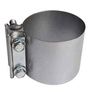 High Quality Metric Stainless Steel Polished <b>Exhaust</b> Sleeve <b>Clamp</b> <b>Exhaust</b> Pipe Coupler Connector Factory Direct Wholesale - Product Image 1