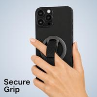 Support de téléphone magnétique multicolore, anneau antidérapant texturé N52 puissant, béquille métallique pliable pour bureau