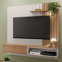 Meuble mural moderne pour téléviseur, panneau mural en bois pour téléviseurs jusqu'à 69 pouces, salon, bureau