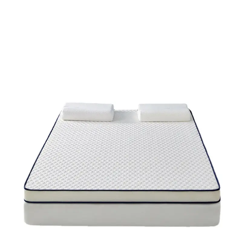 ที่นอนยางพาราแบบหนาเสื่อปูเตียงผ้าฝ้ายเสื่อทาทามิแบบพับได้ที่นอนเดี่ยวสำหรับใช้ในครัวเรือน
