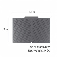 Haute qualité ECO café Silicone plat séchage tampon de vidange Barbecue tapis de tache résistant à la chaleur cuisine comptoir tapis pour casseroles et poêles