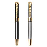 Stylo à bille en métal de luxe promotionnel 0,5 mm avec logo personnalisé pour hommes - Coffret cadeau en bleu/rouge/jaune/vert