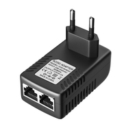 Injecteur PoE avec prise EU, UK, US, AU, 24V 48V Gigabit 10/100/1000 Mbps pour caméra IP, CCTV, point d'accès sans fil, VoIP