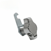 HABOO Serrure à came universelle pour armoire, 19 mm, en alliage de zinc chromé, à clé plate tubulaire, à clé identique