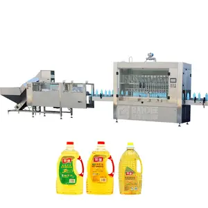 High quality automatic cooking palm oil filling and capping machine production line