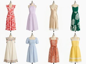 Vestido de verano holgado con solapa, mezcla aleatoria, sin segunda mano, sin marca, nuevo diseño, vestido de mujer con bolsillos, envío mixto, sin repetición. - Product Image 1