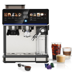 เครื่องชงกาแฟเอสเพรสโซกึ่งอัตโนมัติ Anwell ผลิตจากสแตนเลสสตีลอิตาลี พร้อมฟังก์ชั่นทำฟองนม แรงดัน 20 บาร์ เครื่องมัลติฟังก์ชั่น แรงดัน 15 บาร์ - Product Image 1