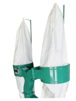 Extracteur de poussière industriel portable pour atelier, double sac, aspiration puissante, moteur facile à utiliser, 3kW de puissance