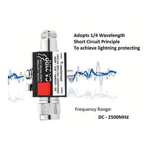 ตัวป้องกันฟ้าผ่าภายนอกอาคาร 2500MHz CA-23RS N-Female สำหรับเสาอากาศ - Product Image 1