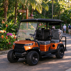 Carrito de golf eléctrico de 4 personas con suspensión independiente y color personalizado para campo de golf - Product Image 1