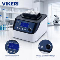 Agitador Térmico de Laboratorio Profesional HCM100-Pro, Incubadora de Calentamiento y Enfriamiento de 1500 rpm para Disolver Muestras en Placas de PCR y Microtubos
