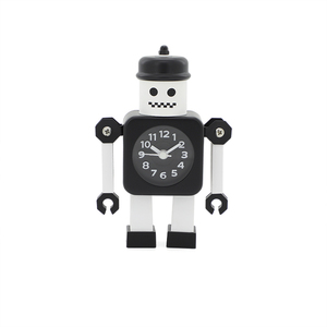 Colorido Robô Mesa Relógio Digital Alarme de Metal Dos Desenhos Animados com Movimento de Quartzo para Uso Interior Feito de Resina - Product Image 1