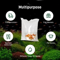 Sac d'expédition de poissons tropicaux vivants oxygénés gonflables d'aquarium pour le stockage et le transport de poissons