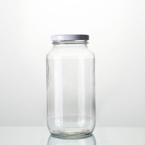 25oz 750ml Wide Mouth Tall Cylinder Round Glass <strong>Spaghetti</strong> Pasta Sauce Paragon <strong>Jars</strong> With 70mm Twist Off Lids - Product Image 1