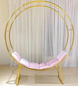 Silla de espera de ocio con respaldo alto de cuero terciopelo asiento de <span class=keywords><strong>amor</strong></span> de lujo moderno para 2 personas - Product Image 6