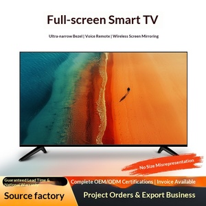Smart TV 75/55/65 Inch Full Screen HD LED Display Home <b>Network</b> 4K Hotel With Black <b>Cabinet</b> USB Media Player 60Hz 75/55/65 Inch F - Product Image 4
