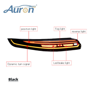ไฟท้าย LED สีเหลืองรุ่นใหม่ AURON สำหรับ Panamera 2009-2016 970.1 ไฟเลี้ยวแบบไดนามิก ไฟเบรกใส ใช้ได้กับรถทั่วไป - Product Image 2