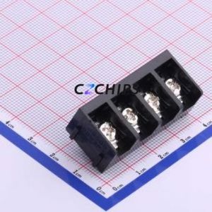 HB9500-9.5-4P Barrier Terminal Block Through hole Component (THT),P=9.5mm Connector Three Sides 9.5mm 1x4P Straight Pin - Product Image 1